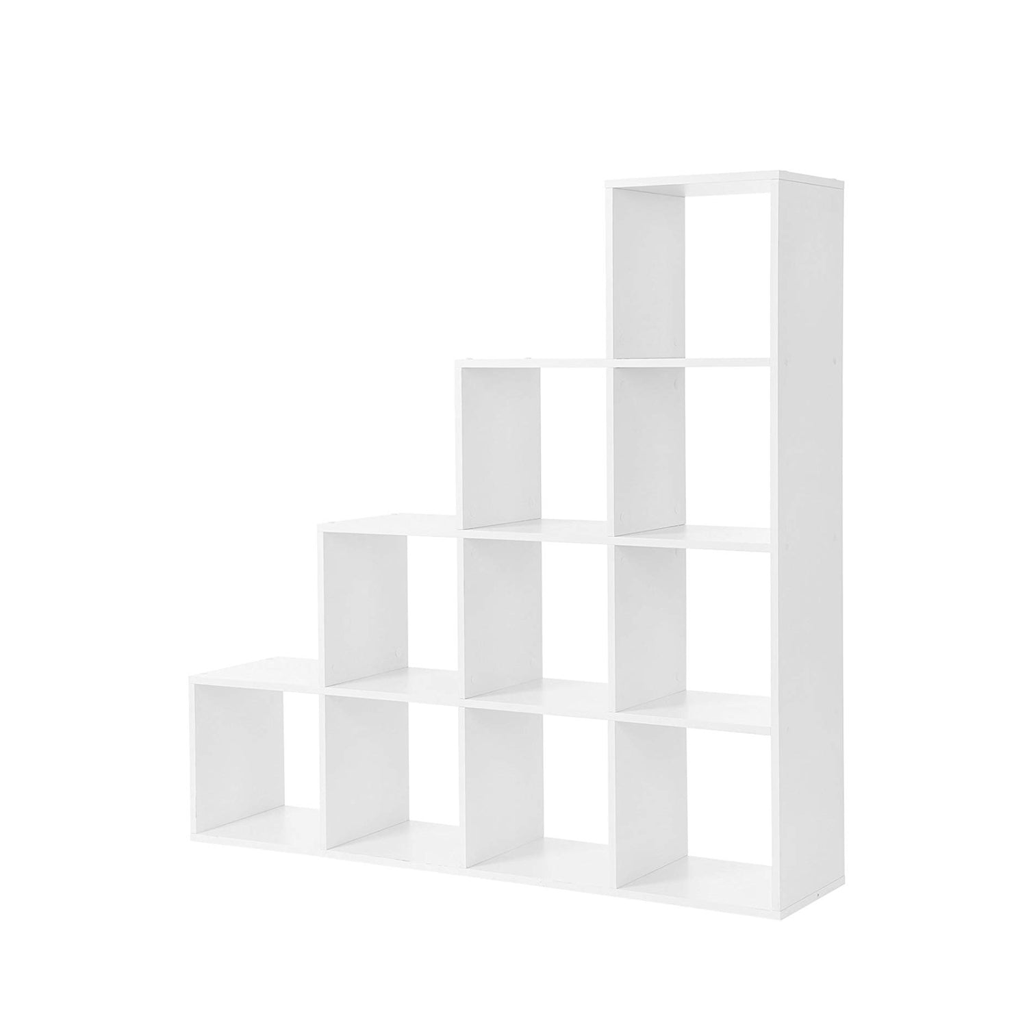 Bookcase - 10 cube compartments - Standing cupboard - White