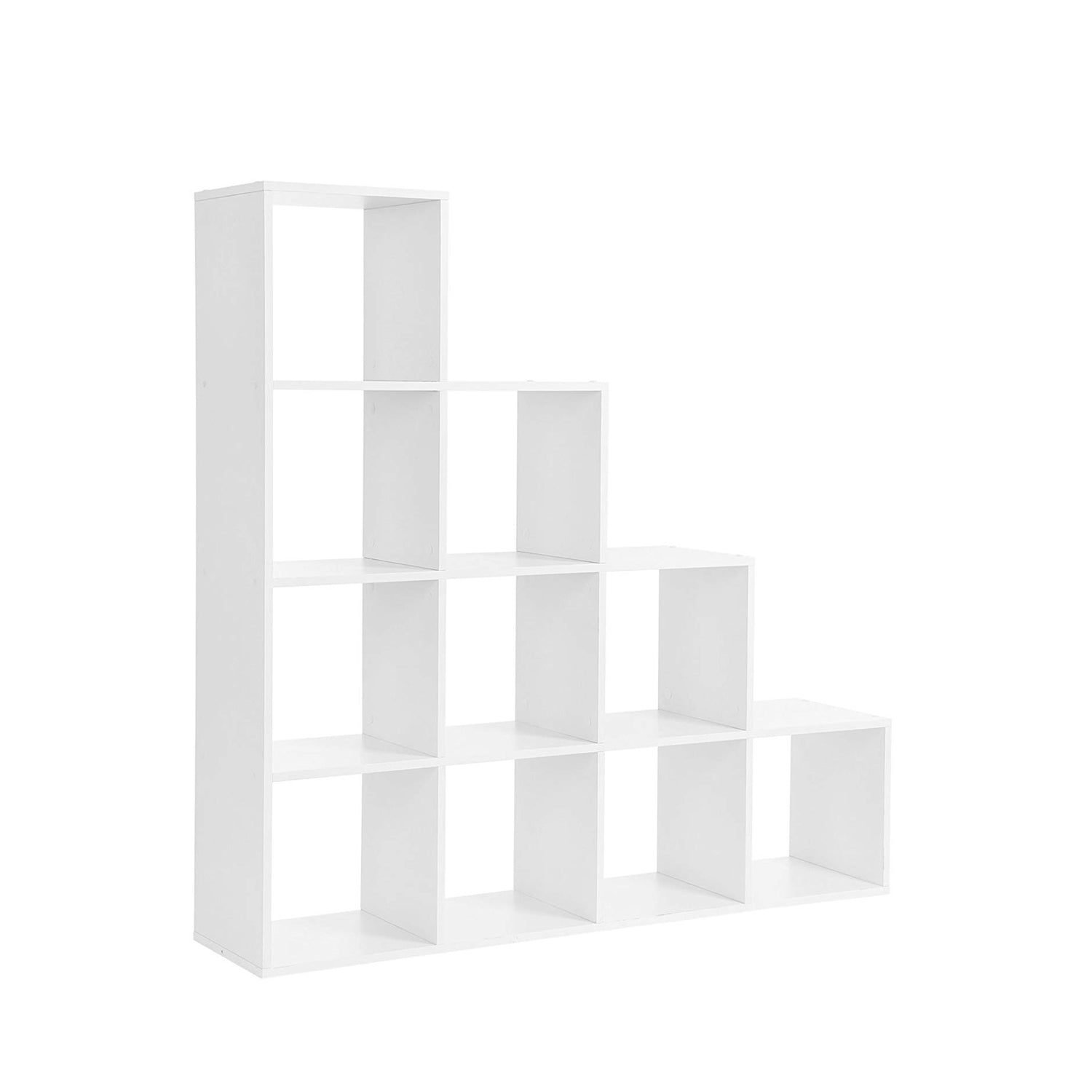 Bookcase - 10 cube compartments - Standing cupboard - White