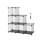 Cube cabinet - Wardrobe with 6 cubes - 63 x 31 x 93 cm - Black