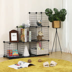 Cube cabinet - Wardrobe with 6 cubes - 63 x 31 x 93 cm - Black