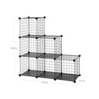 Cube cabinet - Wardrobe with 6 cubes - 63 x 31 x 93 cm - Black