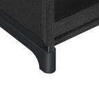 Cube cabinet - Storage cupboard with 6 compartments and 3 storage boxes - Black