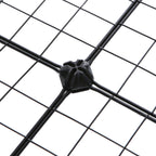 Cube cabinet - Wire mesh Plank system - Storage cabinet - 9 compartments - Black