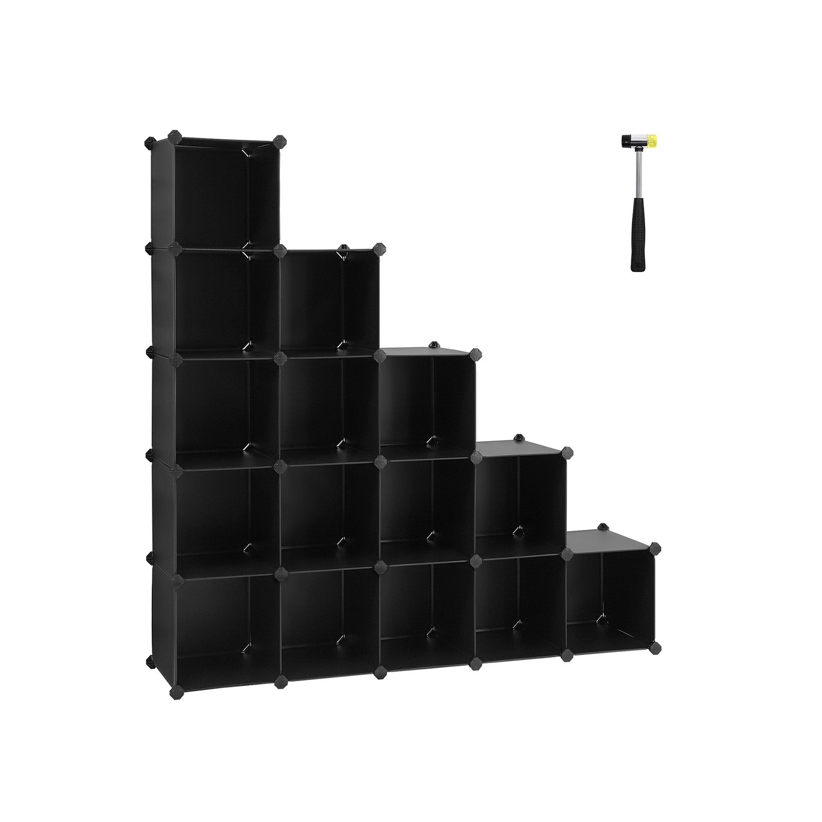Cube cabinet - Racking system - 16 cubes - Transparent