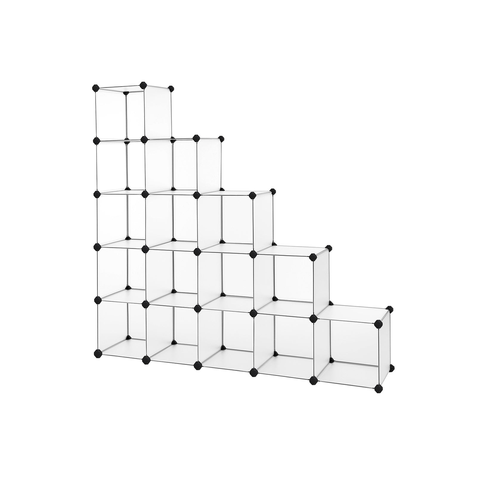 Cube cabinet - Racking system - 16 cubes - Transparent