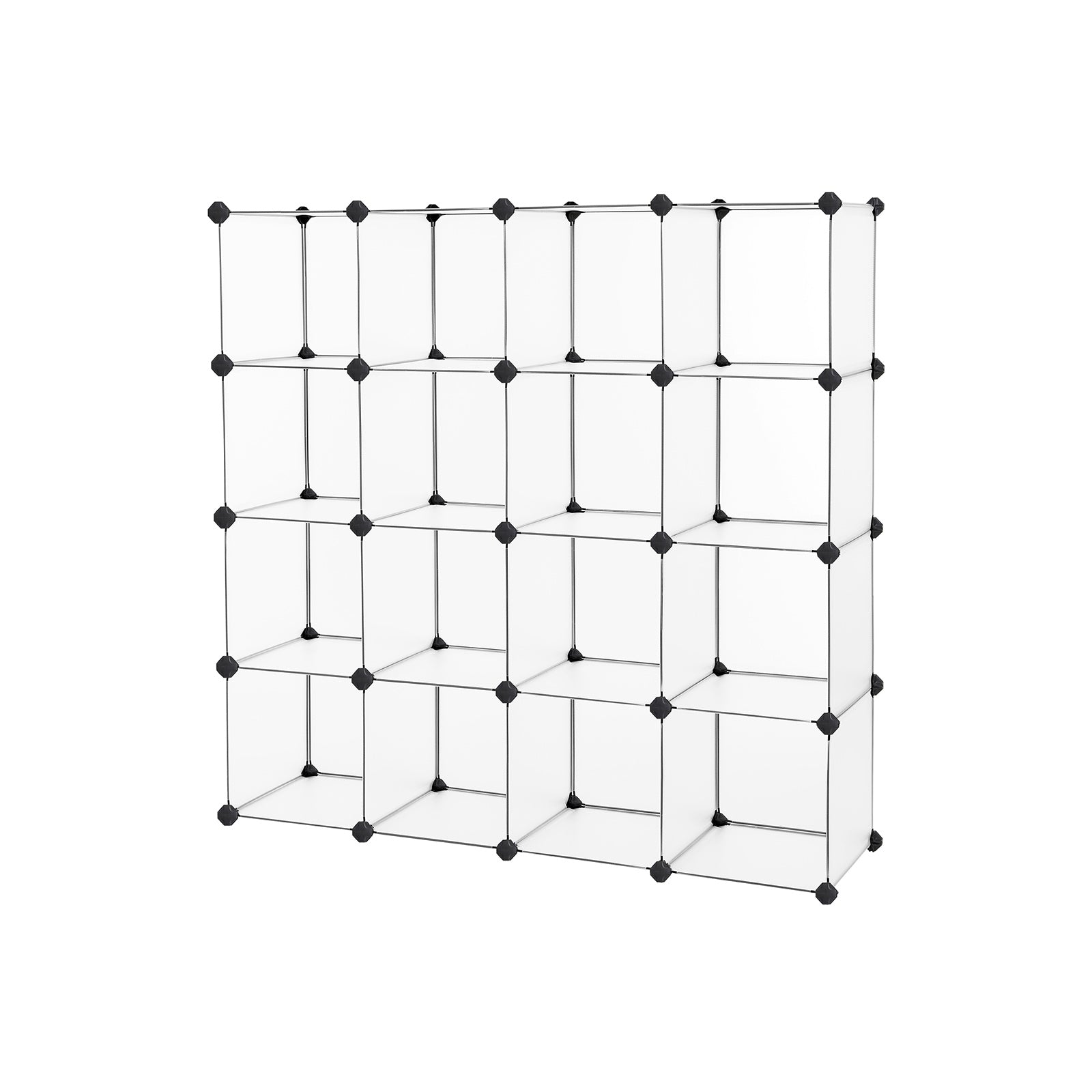Cube cabinet - Racking system - 16 cubes - Transparent