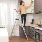 Stairladder - Folding ladder - DIY Ladder - Metal - Silver