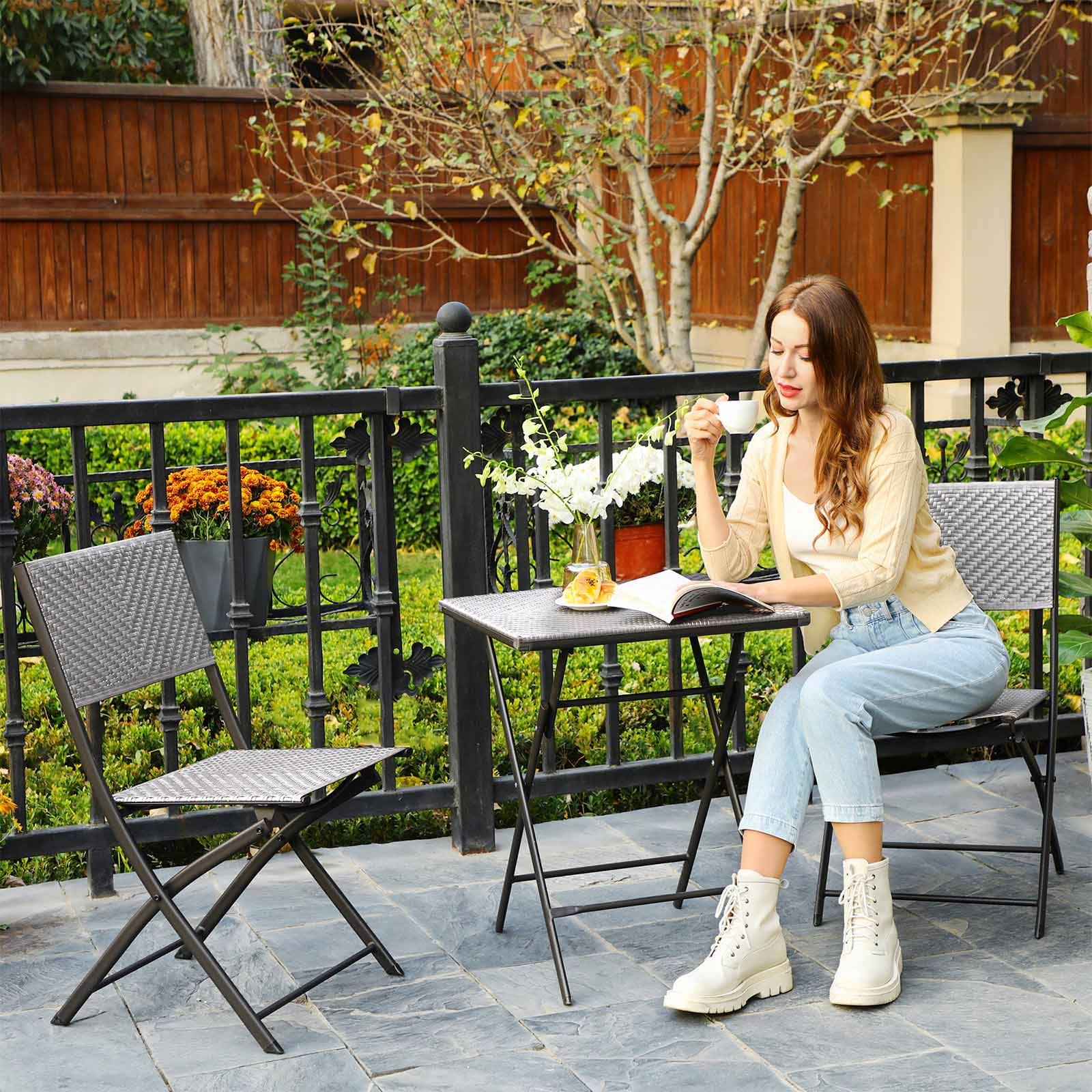 Garden furniture set - Gray