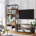 Bookcase - with steel frame