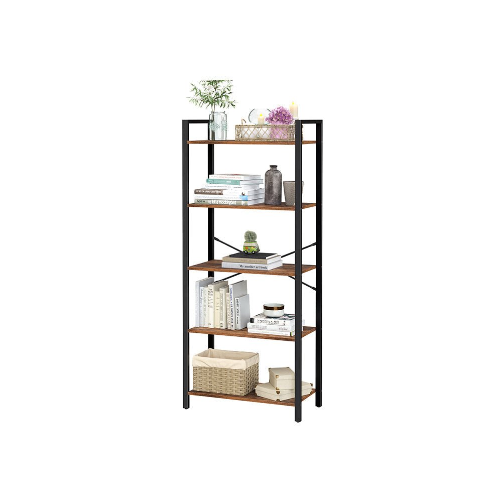 Bookcase - Industrial storage - Brown/Black