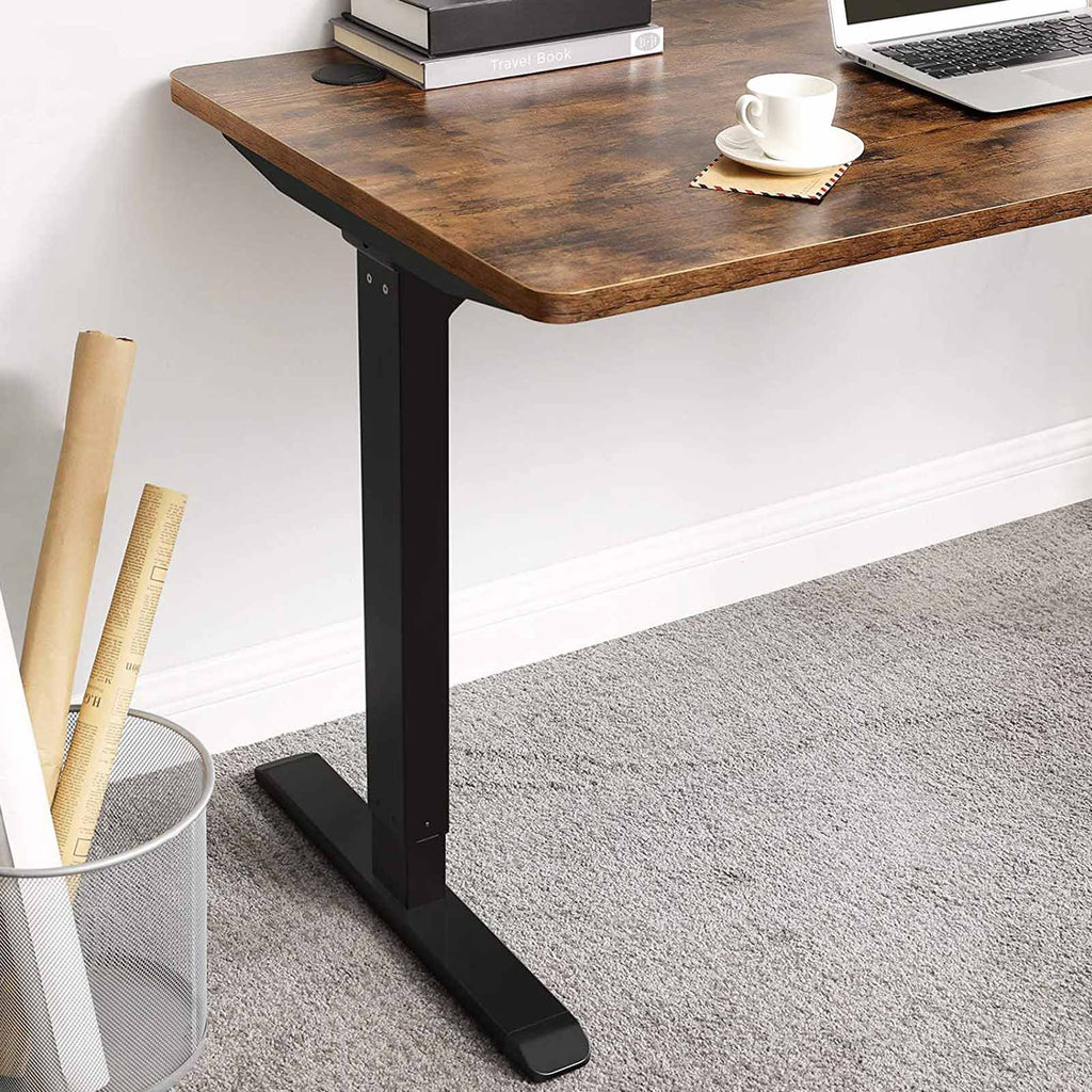 Electric desk - height adjustable - Wooden top
