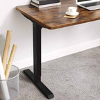 Electric desk - height adjustable - Wooden top
