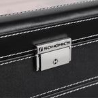 Watchbox - with drawer - 12 watches - jewelry box - Glass lid - Black