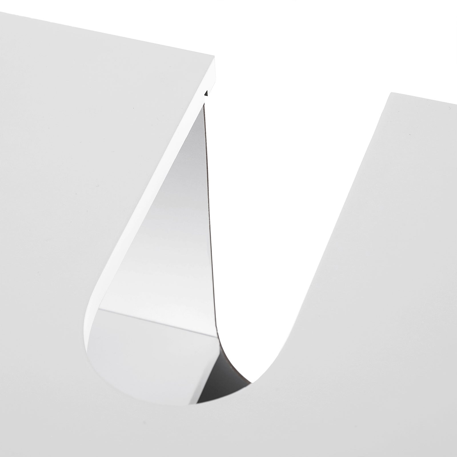 Sink undercase - with slat doors - 2 compartments - white