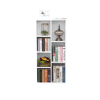 Bookcase - Standing cupboard - Storage cupboard with 7 open compartments - White