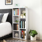 Bookcase - Standing cupboard - Storage cupboard with 7 open compartments - White