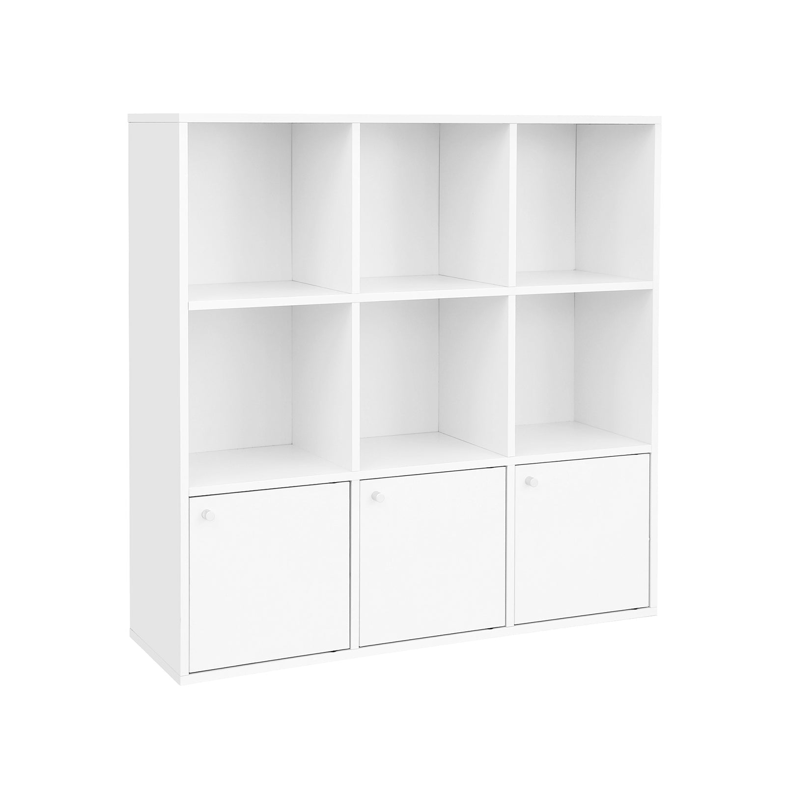Bookcase - Detached - Cubus Cabinet - 9 compartments - White