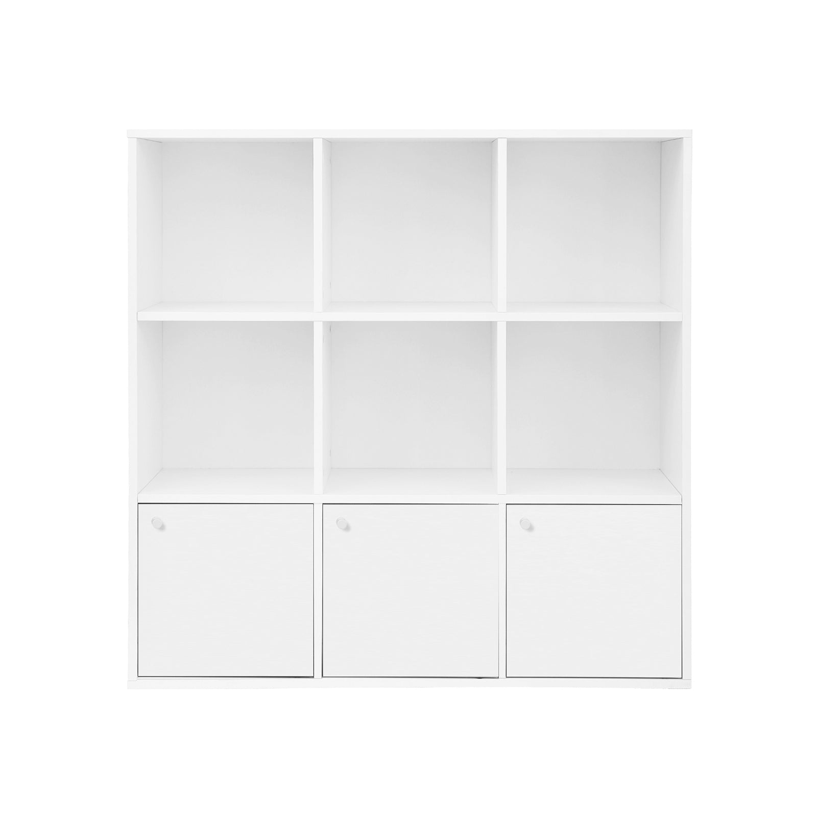 Bookcase - Detached - Cubus Cabinet - 9 compartments - White
